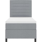  Vzmetni okvir z vzmetnico svetlo siva enojna tkanina, (22081893) | Shoptok.si
