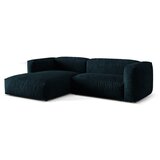 Micadoni Tamno plava kutna garnitura od bouclé tkanine (s lijevim kutom) Martina – Home | shoptok.hr