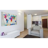  Slika na akrilnom staklu - World Map: An Explosion of Colours [Glass] 60x40 | shoptok.hr