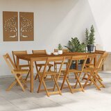  Vanjske bistro stolice 8 pcs Prirodna 40 x 53 x 80 cm | shoptok.hr
