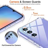Techsuit Shockproof Clear Silicone prozirna maskica otporna na udarce za Samsung Galaxy A35 5G | shoptok.hr