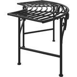  Klupa oko stabla 113 cm crna čelična | Eponuda.com
