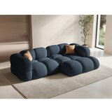 Cosmopolitan Design Temno modra kotna sedežna garnitura (desni kot/z ležalnikom) Loretto – | Shoptok.si