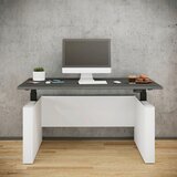 MID.YOU PISALNA MIZA kovina, leseni material antracit, črna, bela | Shoptok.si