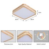 Brilagi LED Plafonsko svetlo MOLINA SQUARE LED/32W/230V 3000/4000/6000K hrast 30x30 cm | Eponuda.com