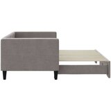  Dnevni krevet na razvlačenje smeđesivi 80 x 200 cm od tkanine | shoptok.hr