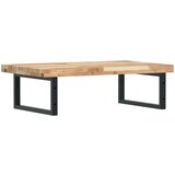 vidaXL Zidna polica za umivaonik od čelika i masivnog bagremovog drva | shoptok.hr