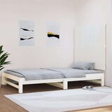  Zidno uzglavlje bijelo 108x3x90 cm od masivne borovine Cijene