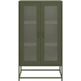  Visoka ploča maslinasto zelena 68x39x123 cm čelik | Eponuda.com