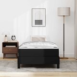  Krevetna konstrukcija s madracem Crna 100 x 200 cm tkanina | shoptok.hr
