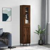 vidaXL Visoka komoda boja hrasta 34 5x34x180 cm od konstruiranog drva | shoptok.hr
