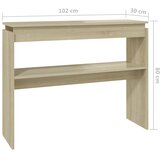  Konzolni stol boja hrasta sonome 102x30x80 cm konstruirano drvo | shoptok.hr