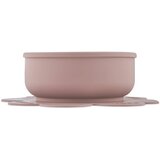 Baboo Silicone Bowl silikonska posoda s priseskom Au Naturale, 6m+ 1 kos | Shoptok.si