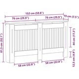  Pokrivač radijatora Umjetnički hrast 152 x 19 x 81 5 cm | shoptok.hr