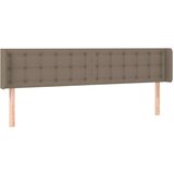  Uzglavlje s ušima smeđesivo 203x16x78/88 cm od tkanine | shoptok.hr