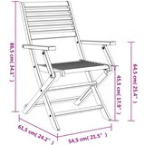  Sklopive vrtne stolice 8 kom 54 5x61 5x86 5 cm od drva bagrema | shoptok.hr