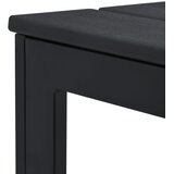  Stolić za kavu crni 78 x 78 x 74 cm HDPE s izgledom drva | shoptok.hr