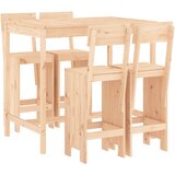  5-dijelni vrtni barski set od masivne borovine | shoptok.hr