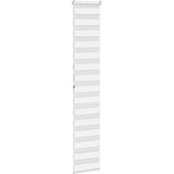 vidaXL Zebra senčilo bela 45x200 cm tkanina širina 40,9cm poliester | Shoptok.si