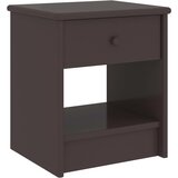 Furnova Nočna omarica temno rjava 35x30x40 cm trdna borovina, (21926982) | Shoptok.si