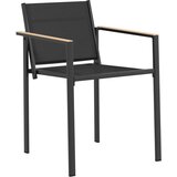  Vrtni stoli 2 pcs Črna in anthracit 53,5 x 59 x 77 cm, (5000285734) | Shoptok.si
