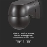 Senzor pokreta pir 180° 400W/230V IP44 crni | Eponuda.com