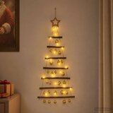  Viseća božićna jelka s kuglicama 30 LED lampica Višebojno | shoptok.hr