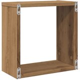  Kockaste zidne police 4 kom boja hrasta 30x15x30 cm drvene | Eponuda.ba