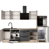 Flex-Well Kuhinjski Blok Brez Aparatov Romeo, Antracit, Barva Hrasta | Shoptok.si