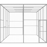  Kavez za mačke 6 x 3 x 2 5 m od pocinčanog čelika | shoptok.hr