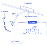  Brilagi-LED Prigušiva dodirna stona lampa VARIO LED/24W/230V 3000-6500K bela | Eponuda.com
