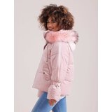 Yups Velour puffer jacket short pink | shoptok.hr