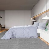  Set posteljine za poplun sivi 135 x 200 cm pamučni | shoptok.hr
