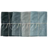 Really Nice Things set od 4 platnene salvete s lanom Couture Blue Gradient, 43 x 43 cm