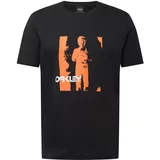 Oakley Tehnička sportska majica 'JONNY' tamno narančasta / crna / bijela