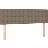  s oprugama i madracem smeđesivi 140 x 190 cm od tkanine | shoptok.hr
