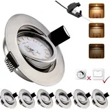 6x 85mm vgradni LED reflektor - 3000 K
