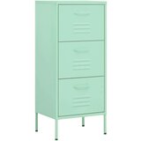 vidaXL Omara za shranjevanje mint zelena 42,5x35x101,5 cm jeklo | Shoptok.si