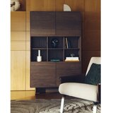 Kave Home Temno rjava omarica v orehovem dekorju 100x163x40 cm Norlen – | Shoptok.si