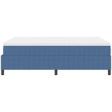  postelja z box springom z vzmetnico modra 140x200 cm žametna tkanina, (22081272) | Shoptok.si