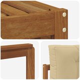  Set vanjskih sofa Prirodna i bež 249,5 x 162,5 x 73 cm | shoptok.hr