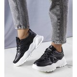 Gemre Black sneakers sporty shoes on a chunky sole Lorene | shoptok.hr
