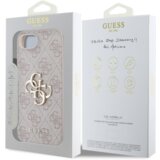 Guess GUHCPSE44GMGPI silikonski ovitek za iPhone 16e - roza z zlatim logom | Shoptok.si