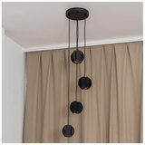  visilica na lanku GAMBIT 4xGU10/10W/230V, crne boje | Eponuda.com