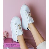 D/CEO marka niezdefiniowana Black-and-white women's sneakers decorated with stones Sarena | ePonuda.com