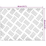 vidaXL Srebrna Aluminij 40 x 30 x 0.2 cm | shoptok.hr