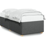 vidaXL Posteljni okvir temno siv 100x200 cm blago Cene