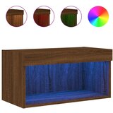 Maison Chic TV omarica - TV stojalo - Televizijska omarica z LED lučkami rjavi hrast 60x30x30 cm, (21700830) Cene