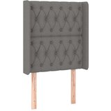  Uzglavlje tamnosivo 83 x 16 x 118/128 cm od tkanine | shoptok.hr