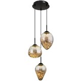 Globo Viseća LED svjetiljka Firefly (24 W, Ø x V: 40 x 120 cm, Crna, Topla bijela) | shoptok.hr